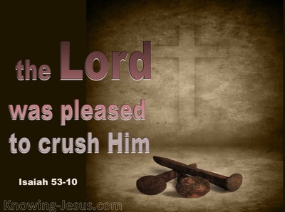 Isaiah 53:10 The Lord Crushed Him (pink)